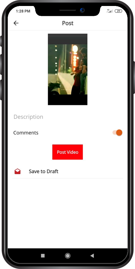 Video Sharing Mobile Application